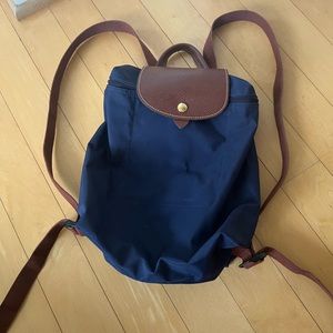 Navy Longchamp Backpack
